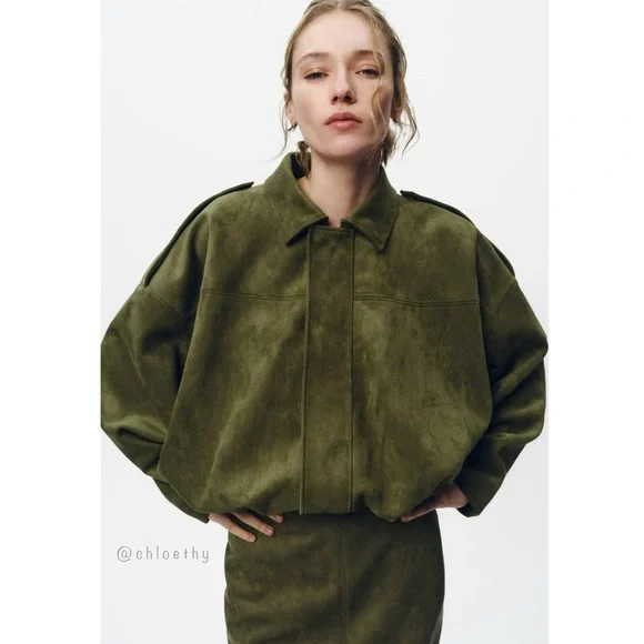関税負担★ZARA★FAUX SUEDE BOMBER JACKET Zara | Jackets & Coats | Zara Faux Suede Bomber Jacket